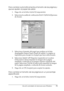 Page 71Uso del controlador de impresora para Windows71
3
3
3
3
3
3
3
3
3
3
3
3
Para cambiar automáticamente el tamaño de las páginas y 
que se ajusten al papel de salida
1. Haga clic en la ficha Layout (Composición).
2. Seleccione la casilla de verificación Zoom Options (Opciones 
de Zoom).
3. Seleccione el tamaño del papel que prefiera en la lista 
desplegable Output Paper (Papel de salida). La página se 
imprimirá para encajar en el papel que haya seleccionado.
4. Seleccione Upper Left (Superior izquierdo) en...