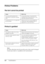 Page 248248Troubleshooting
Printout Problems
The font cannot be printed
Printout is garbled
Note:
If a status sheet does not print correctly, your printer may be damaged. 
Contact your dealer or a qualified service representative.
Cause What to do
You may use the printer fonts 
substituted for specified TrueType 
fonts.In the printer driver, choose the Print 
TrueType fonts as bitmap button in the 
Extended Settings dialog box.
The selected font is not supported 
by your printer.Make sure that you have installed...