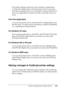 Page 135Using the PostScript Printer Driver135
5
5
5
5
5
5
5
5
5
5
5
5
The printer settings made from many Windows applications 
override the setting made when the printer driver is accessed 
from the operating system, so you should access the printer driver 
from your application to make sure that you get the result you 
want.
From the application
To access the printer driver, click the Print or Page Setup from 
the File menu. You also need to click Setup, Options, Properties, 
or a combination of these...