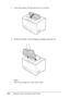 Page 224224Cleaning and Transporting the Printer 1. Turn the printer off and open Cover A slowly.
2. Hold the handle of the imaging cartridge and pull out.
Note:
Place the cartridge on a clean, flat surface.
 