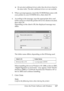 Page 117Using the Printer Software with Windows117
4
4
4
4
4
4
4
4
4
4
4
4
❏Do not select additional drivers other than the drivers listed in 
the above table. The other additional drivers are not available.
5 . W h e n  a  p r o m p t  a p p e a r s ,  i n s e r t  t h e  C D - R O M  t h a t  c o m e s  w i t h  
your printer in your CD-ROM drive, then click OK.
6. According to the message, type the appropriate drive and 
folder names in which the printer driver for clients is located, 
then click OK....