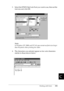 Page 404Working with Fonts391
C
C
C
C
C
C
C
C
C
C
C
C
3. Select the EPSON BarCode Font you want to use, then set the 
font size and click OK.
Note:
In Windows XP, 2000, and NT 4.0, you cannot use font sizes larger 
than 96 points when printing bar codes.
4. The characters you selected appear as bar code characters 
similar to those shown below.
 