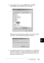 Page 306Troubleshooting293
9
9
9
9
9
9
9
9
9
9
9
9
5. Under Other devices, select USB Printer or EPSON 
EPL-N3000 and click Remove. Then click OK.
When the following dialog box appears, click OK, and then 
click OK to close the System Properties dialog box.
6. Uninstall the printer software as explained in “Uninstalling 
the Printer Software” on page 83. Then turn the printer off, 
restart your computer, and reinstall the printer software as 
described in the Setup Guide.
 