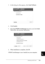 Page 398Working with Fonts385
C
C
C
C
C
C
C
C
C
C
C
C
3. In the dialog box that appears, click Install Software.
4. Click Custom. 
5. Select the EPSON Font Manager check box and click Install. 
Then follow the on-screen instructions.
6. When installation is complete, click OK.
EPSON Font Manager is now installed on your computer.
 