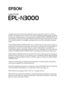 Page 2Laser Printer
All rights reserved. No part of this publication may be reproduced, stored in a retrieval 
system, or transmitted in any form or by any means, mechanical, photocopying, recording, 
or otherwise, without the prior written permission of SEIKO EPSON CORPORATION. No 
patent liability is assumed with respect to the use of the information contained herein. Neither 
is any liability assumed for damages resulting from the use of the information contained 
herein.
Neither SEIKO EPSON CORPORATION nor...