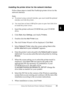 Page 106Using the PostScript Printer Software (Windows)93
4
4
4
4
4
4
4
4
4
4
4
4
Installing the printer driver for the network interface
Follow these steps to install the PostScript printer driver for the 
network interface:
Note:
❏To connect using a network interface, you must install the optional 
interface card into the printer.
❏You must have at least 6 MB of free space on your hard disk drive 
to install the printer driver.
1. Insert the printer software CD-ROM into your CD-ROM 
drive.
2. Click Start, then...