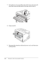 Page 245232Replacing the Consumable Product 7. Lift up the two levers at either side of the fuser unit and push 
down the levers at both ends of the fuser unit to lock it.
8. Close cover B.
9. Reconnect the interface cable and power cord, and then turn 
on the printer.
 