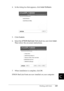 Page 402Working with Fonts389
C
C
C
C
C
C
C
C
C
C
C
C
4. In the dialog box that appears, click Install Software.
5. Click Custom. 
6. Select the EPSON BarCode Font check box and click Install. 
Then follow the on-screen instructions.
7. When installation is complete, click OK.
EPSON BarCode Fonts are now installed on your computer.
 