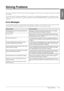 Page 33Solving Problems31
English
Solving Problems
If you have a problem with the product, check the messages on the LCD screen to diagnose what may be causing 
the problem.
You can also check “Problems and Solutions” on page 32 for troubleshooting suggestions on using the product 
without a computer. See the User’s Guide included in the software CD-ROM for help on using the product with a 
computer.
Error Messages
You can diagnose and solve most problems by checking the messages on the LCD screen. If you...