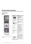 Page 44Control Panel Functions
Control Panel Functions
Control Panel
Buttons
* For details on the items in each mode, see “Summary 
of Panel Settings” on page 24.
ButtonsFunction
a Mode * Switches the modes 
between rCopy, 
CMemory Card, and 
JPhoto.
bCopies  (+  and  -) Sets the number of copies, 
or changes the cropping 
area.
cxMenu * Displays detailed settings 
for each mode.
dudlr 
4-way 
ScrollSelects photos and menu 
items.
OKActivates the settings you 
have selected.
eyBackCancels the current...