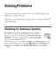 Page 4040Solving Problems
Solving Problems
If you have a problem with your NX300/305 Series, check the messages on the 
display screen to diagnose the cause.
You can also check “Problems and Solutions” on page 41 for basic troubleshooting 
suggestions, or double-click the User’s Guide icon on your computer desktop for 
more detailed help.
Checking for Software Updates
Periodically, it’s a good idea to check Epson’s support website for 
free updates to your Epson Stylus NX300/305 Series software. 
Open your...