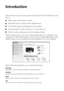 Page 44Introduction
Introduction
After you have set up your Epson printer as described on the Start Here sheet, turn 
here to:
■Make a copy of a document or photo
■Print photos from a memory card or digital camera
■Get the basic steps for printing from your computer
■Scan a document or photo and restore or correct the color
■Perform routine maintenance and solve simple problems
This book tells you how to do most of these things without ever turning on your 
computer! For additional instructions, see the...