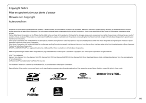 Page 95

Copyright Notice
Mise en garde relative aux droits d’auteur
Hinweis zum Copyright
Auteursrechten
No part of this publication may be reproduced, stored in a retrieval system, or transmitted in any form or by any means, electronic, mechanical, photocopying, recording, or otherwise, without the prior written permission of Seiko Epson Corporation. The information contained herein is designed only for use with this product. Epson is not responsible for any use of this information as applied to...