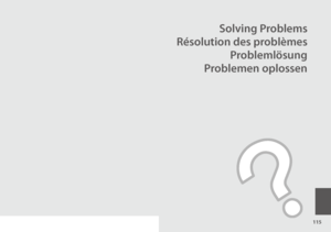 Page 115115
Solving Problems
Résolution des problèmes
Problemlösung
Problemen oplossen
 