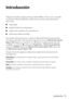 Page 3Introducción3
Introducción
Después de instalar la impresora Epson Stylus® Office T30 tal como se describe 
en el póster Guía de instalación, consulte este documento para instrucciones 
sobre cómo:
■cargar papel
■imprimir desde una computadora
■realizar ciclos rutinarios de mantenimiento
■solucionar problemas sencillos
Para obtener más instrucciones, consulte el Manual del usuario proporcionado 
en formato electrónico. Para accederlo, haga clic en el icono 
Manual del usuario 
Epson T30
 ubicado en el...