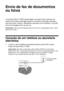 Page 1414Envio de fax de documentos ou fotos
Envio de fax de documentos 
ou fotos
A sua Stylus Office TX300F permite digite um número de fax, selecione um 
número de uma lista de discagem rápida ou use botões de discagem automática 
para enviar faxes. Usando o Alimentador Automático de Documentos, você pode 
enviar até 30 páginas de fax de uma vez.
Observação: Para mais informações sobre envio de fax e configurações de fax, veja o 
Manual do usuário.
Conexão de um telefone ou secretária 
eletrônica
1. Conecte o...