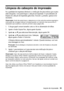 Page 35Limpeza do cabeçote de impressão35
Limpeza do cabeçote de impressão
Se a qualidade dos impressos diminuir e a verificação dos jatos indicar que os jatos 
estão entupidos, você pode limpar o cabeçote de impressão. O procedimento de 
limpeza do cabeçote de impressão gasta tinta. Execute-o, portanto, apenas se for 
necessário.
Observação: Você não pode limpar o cabeçote se um dos cartuchos estiver esgotado e 
você pode não conseguir efetuar a limpeza quando um cartucho tiver pouca tinta. É 
necessário que...