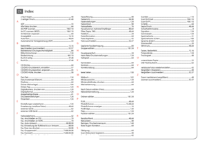 Page 154
1

DEIndex
2-fach Kopie  ........................................................................\
...................482-seitiger Druck  ........................................................................\
.......41.48AADF  ........................................................................\
....................................33Alle Fotos drucken  ........................................................................\
.......64Als PDF Scannen...