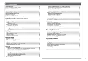 Page 3


Table des matièresFR
À propos de ce guide ........................................................................\
.....................................................................6Mise en garde relative aux droits d’auteur  ........................................................................\
.............................7Consignes de sécurité importantes  ........................................................................\
..........................................8Protection de...