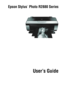 Page 1Epson Stylus  Photo R2880 Series
User’s Guide
®
spr2880_ug.book  Page 1  Monday, April 6, 2009  1:10 PM
 