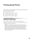 Page 3535
Printing Special Photos
When you need to print photos using the special Stylus Photo R800 printing features, 
follow the instructions in these sections:
■“Printing on Roll Paper” below
■“Using PRINT Image Matching” on page 42
■“Printing Borderless Cut Sheets” on page 43
■“Managing Color with Profiles” on page 48
Printing on Roll Paper
Before you print on roll paper, load roll paper as described on page 16. 
Then follow the steps in the next sections to select your roll paper settings, control...