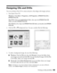 Page 65Printing on CDs and DVDs65
Designing CDs and DVDs
You can use Epson Print CD to create and print a disc design with images and text. 
1. Start Epson Print CD.
Windows: Click 
Start > Programs or All Programs > EPSON Print CD > 
EPSON Print CD
.
Mac OS X: Open the 
Applications folder, then open the EPSON Print CD 
folder and select 
EPSON Print CD.
Mac OS 8.6 to 9.x: Open the 
EPSON Print CD folder and double-click EPSON 
Print CD
.
2. Click the   or   background icon. You see a window like the...