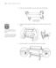 Page 211-6
1-6|Setting Up the Printer
3. Locate the recessed handles, two near each corner of the printer. 
4. Using four people, grasp the handles as shown, and set the printer on the 
stand:
5. Fasten the printer to the stand with wing nuts and washers.
top view showing
handle locations
Warning
Do not attempt to lift the 
printer with fewer than four 
people.
To avoid injuring your hands, 
you must use the recessed 
handles to lift the printer.
 