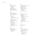 Page 176-176
176|Index
D
Date and time setting, 130
Deleting print jobs
Mac OS X, 91
Windows, 115
Depth of printer, 159
Diagnosing problems, 143
Dimensions of printer, 159
Documentation, how to use, 9
E
Electrical specifications, 159
Energy consumption, 159
Environmental specifications, 159
Epson
accessories, 10
help, 10 to 11
media, 41 to 43, 167
Preferred Limited Warranty Plan, 
10
EpsonNet Config, 40
Error messages, 144 to 149
Error notification, Windows, 117
Ethernet cable
connecting, 35
system requirements,...