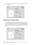 Page 152152Printing with Mac OS 9.x ❏According to the paper source you choose, some of the functions are 
not available.
Making the Fit to Page setting
You can enlarge or reduce the size of the data proportionally to 
make it fit the paper size you selected in the Paper Size pull-down 
menu. To use this function, select Fit to Page, and select the paper 
size you loaded in the printer in the Output Paper Size pull-down 
menu.
 