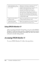 Page 164164Printing with Mac OS 9.x
Using EPSON Monitor IV
After you send a print job to the printer, you can use the EPSON 
Monitor IV utility to check, cancel, or change the priority of print 
job that are queued for printing. This utility also shows the status 
of the job currently being printed.
Accessing EPSON Monitor IV
To access EPSON Monitor IV, follow the steps below.
Data will be sent to the 
printer after being stored 
on your disk.Select this check box to prevent horizontal 
banding in your printout....