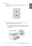 Page 199Printing with Mac OS X199
3
3
3
3
3
3
3
3
3
3
3
3
English
Normal Cut
Select this setting to keep margins at the top and bottom of the 
printed data.
Off
Select this setting to cut the printouts manually. To cut the 
printouts manually, follow the steps below.
1. Press the Paper Feed  or Paper Feed  button, and match 
the cutting position with the scissors mark on the left side of 
the print head.
 