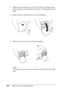 Page 290290Maintenance and Transportation 1. Make sure the printer is on. Find out which cartridge needs 
to be replaced, as indicated by the steady or flashing Ink check 
light.
2. Open the ink compartment cover by pushing it.
3. Raise the ink levers to the released position.
Note:
The right ink compartment is available for EPSON Stylus Pro 4800 
only.
 