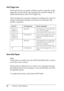 Page 5858Printing with Windows
Print Page Line
This function lets you specify whether to print a page line on the 
right side, and also below the document for manual cutting. To 
enable this function, select Print Page Line.
The Print Page Line operation changes according to the Auto Cut 
setting. Check these settings as necessary by referring to the 
printer’s operation.
Save Roll Paper
Note:
This function is available only when Roll Paper (Banner) is selected 
as the Paper Source setting. 
This function is...