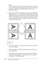 Page 6666Printing with WindowsNote:
When Portrait is selected as the Orientation setting on the Paper 
menu, Left or Right binding positions are available. The Top binding 
position is supported when Landscape is selected as the 
Orientation setting.
4. Specify the width of the binding margin, using the Binding 
Margin text box. You can specify any width from 3 to 30 mm. 
The specified margin width will be used on both sides of the 
fold. For example, if a 10-mm margin is specified, a 20-mm 
margin will be...