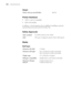 Page 150A-150
150|Specifications
Weight
Printer Interfaces
USB (1.1 and 2.0 compatible)
IEEE-1394 FireWire
In addition, a Type-B expansion slot is available for installing an optional 
internal Ethernet network card (10/100 Base TX).
Safety Approvals
Media
Roll Paper
Printer with tray and roll holder88.6 lb
Safety standardsUL 60950, CSA 22.2 No. 60950 
EMCFCC part 15 subpart B, class B, CSA C108.8 class B
Maximum roll width17 inches 
Maximum roll lengthUp to 147 feet for 2-inch cored media
Up to 662 feet for...