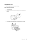 Page 209Problem Solver209
Clearing paper jams
Follow the steps below to remove jammed paper.
When roll paper is jammed
1. Turn off the printer.
2. Open the roll paper cover, and move the paper lever to the released 
position.
3. Cut the paper at the paper insertion slot, and remove the roll paper.
 