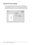 Page 138138Printing with Mac OS 9.x
Making Print Order settings
You can specify the printing order for your print job. When 
printing multiple copies of your document, select Collate to print 
one complete document set at a time. Select Reverse Order to 
print your documents in reverse order, starting with the last page.
 