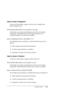 Page 319Problem Solver319
Help for Users in Singapore
New :For All productsSources of information, support, and services available from 
Epson Singapore are:
World Wide Web (http://www.epson.com.sg)
Information on product specifications, drivers for download, 
Frequently Asked Questions (FAQ), Sales Enquiries, and 
Technical Support via e-mail are available.
Epson HelpDesk (Phone: (65) 6586 3111)
Our HelpDesk team can help you with the following over the 
phone:
❏Sales enquiries and product information
❏Product...