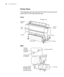 Page 1818
18|Introduction
Printer Parts
These illustrations show the Epson Stylus Pro 9890, but the parts are the 
same for the Pro 7890 unless otherwise noted.
Front
Back
Roll paper cover
Control 
panel
Ink bay Ink bayFront 
cover
Paper basket
Casters
Roll paper 
holder
Network interface
USB interface 
for computer
AC inlet
Maintenance tank 
(Pro 9890 includes 
two tanks, one on 
each side of printer)
Interface 
connector 
for optional 
equipment
 