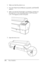 Page 276276Paper Handling 2. Make sure that the printer is on.
3. Press the Paper Source l button repeatedly until Sheet
  
appears.
4. Make sure that the Power light is not flashing, and then set 
the paper lever to the released position. LEVER RELEASED. 
LOAD PAPERappears on the LCD panel. 
5. Open the front cover.
 