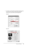 Page 85
Variety of Printings85
3. For Windows, click Custom for the Mode in the Main menu, 
and select  Color Controls , and then click  Advanced. 
For Mac OS X, select  Printer Color Management .
Windows
Mac OS X
 