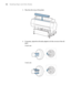 Page 6262
62|Handling Paper and Other Media
3. Place the roll on top of the printer.
4. If necessary, adjust the roll media adapters to fit the core size of the roll 
paper.
2-inch core:
3-inch core:
 