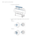 Page 5050
50|Using Film and Other Media
3. Set the roll on top of the printer.
4. If necessary, adjust the roll paper adapters to fit the core size of the roll 
paper.
2-inch core:
3-inch core:
 