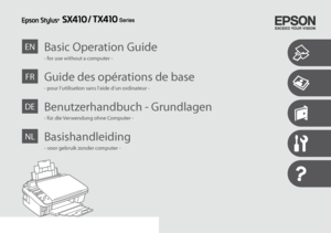 Page 1
Basic Operation GuideEN
- for use without a computer -
Guide des opérations de base
Benutzerhandbuch - Grundlagen
BasishandleidingNL
- voor gebruik zonder computer -
DE
- für die Verwendung ohne Computer -
FR
- pour l’utilisation sans l’aide d’un ordinateur -
 