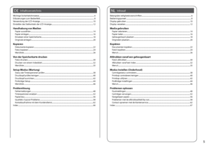 Page 5


InhaltsverzeichnisDEInhoudNL
Wichtige Sicherheitshinweise ........................................................................\
.....................................................6Erläuterungen zum Bedienfeld  ........................................................................\
..................................................8Verwendung der LCD-Anzeige  ........................................................................\...