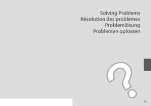 Page 35

Solving Problems
Résolution des problèmes
Problemlösung
Problemen oplossen
 