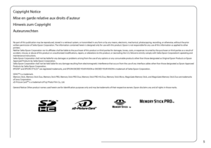 Page 5

Copyright Notice
Mise en garde relative aux droits d’auteur
Hinweis zum Copyright
Auteursrechten
No part of this publication may be reproduced, stored in a retrieval system, or transmitted in any form or by any means, electronic, mechanical, photocopying, recording, or otherwise, without the prior written permission of Seiko Epson Corporation. The information contained herein is designed only for use with this product. Epson is not responsible for any use of this information as applied to other...