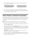 Page 3232Mantenimiento de la impresora
3. Revise la impresión del patrón de prueba de inyectores para comprobar si 
aparecen espacios en las líneas.
4. Si no aparecen espacios, el cabezal de impresión está limpio. Si aparecen 
espacios o el patrón se imprime de forma tenue, limpie el cabezal de impresión 
como se describe en la siguiente sección. 
Cómo limpiar el cabezal de impresión
Si la calidad de impresión disminuye y el patrón de prueba de los inyectores indica 
que los inyectores están obstruidos, puede...