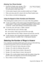 Page 17Setting Up Fax Features17
Entering Your Phone Number
1. From the Fax Header screen, press uor  d to 
select 
Your Phone Number, then press OK. 
You see the phone number input screen.
2. Use the numeric keypad to enter your phone number (up to 20 digits).
3. When you’re done, press 
OK to return to the Your Phone Number screen.
4. Press x
Menu to exit the Fax Settings menu.
Using the Keypad to Enter Numbers and Characters
When entering phone numbers and text in Fax mode, follow these guidelines:
■To enter...