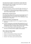 Page 43Problems and Solutions43
The product does not appear in the Add Printer window (Mac OS X)
Make sure the printer driver was installed correctly and that your computer’s 
TCP/IP settings are configured correctly. 
Cannot print over the network
■Make sure the product is turned on and the WiFi light on the product is on.
■When using TCP/IP, make sure the product’s IP address is set correctly for 
your network. If your network does not assign IP addresses using DHCP, you 
need to set the IP address manually....